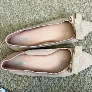 Mia bow ballet flats size 7.5 light pink